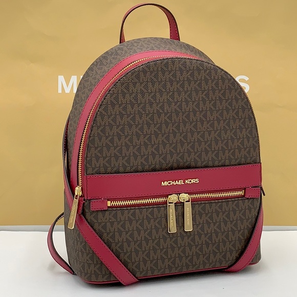 MICHAEL KORS KENLY MEDIUM BACKPACK BERRY BROWN